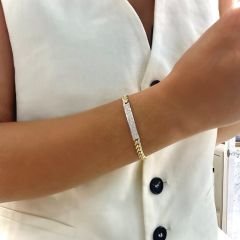 Taşlı Gurmet Zincir Altın Bileklik – BLK0775