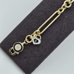 Altın Bileklik Sallantılı Renkli Mineli – BLK0773