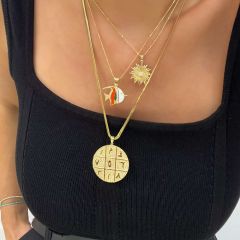 Tılsımlı Madalyon Kolye Ucu Büyük Boy– KLU0491