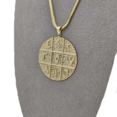 Tılsımlı Madalyon Kolye Ucu Büyük Boy– KLU0491