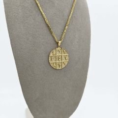 Tılsımlı Madalyon Kolye Ucu Orta Boy – KLU0492