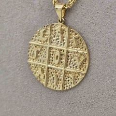 Tılsımlı Madalyon Kolye Ucu Orta Boy – KLU0492