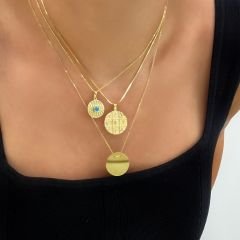 Tılsımlı Madalyon Kolye Ucu Küçük Boy – KLU0493