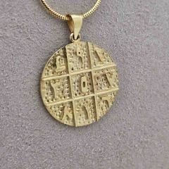 Tılsımlı Madalyon Kolye Ucu Küçük Boy – KLU0493