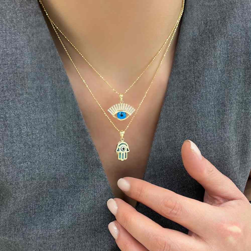 Mavi Göz Fatma’nın Eli Kolye Ucu – KLU0473