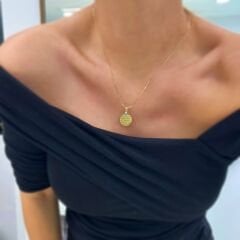 Dualı Plaka Nazar Boncuklu Kolye Ucu – KLU0245