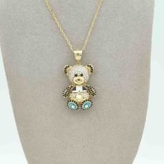 Taşlı Ayıcık Kolye Ucu – KLU0411