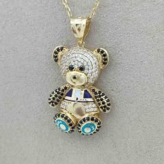 Taşlı Ayıcık Kolye Ucu – KLU0411