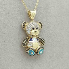 Taşlı Ayıcık Kolye Ucu – KLU0411