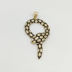 Yeşil Taşlı Yılan Kolye Ucu – KLU0401