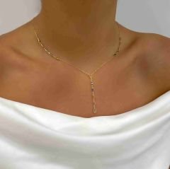 Renkli Kare Taşlı Kolye – KLY0912