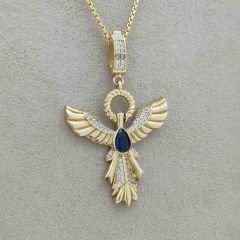 Taş Detaylı Anka Kuşu Kolye Ucu – KLU0498