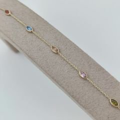 Renkli Markiz Taşlı Bileklik – BLK0817