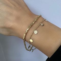 Motifli Küp Zincir Bileklik – BLK0810