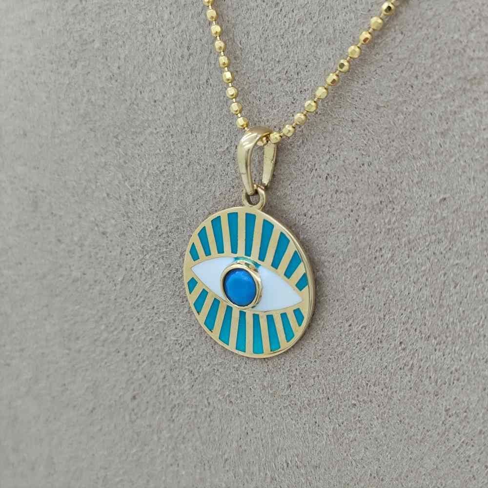 Göz Nazar Boncuk Kolye Ucu – KLU0527