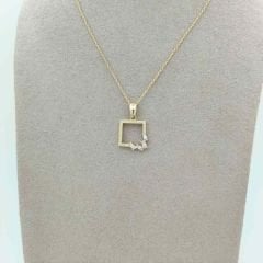 Taşlı Çerçeve Kolye Ucu – KLU0522