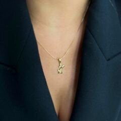 Taşlı Çift Kelebek Kolye Ucu – KLU0509