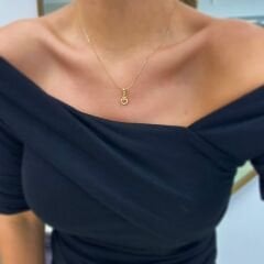 Taçlı Kalp Kolye Ucu – KLU0526