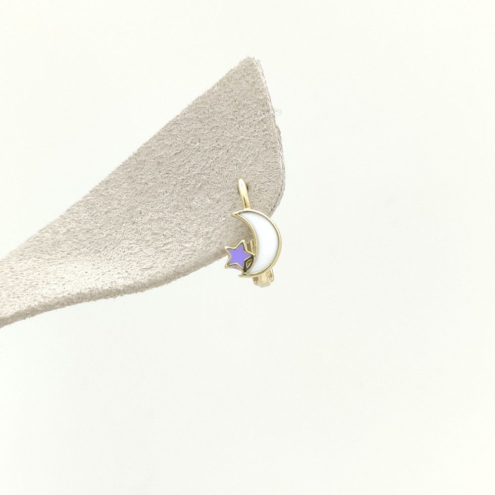 Ay Yıldız Çocuk Küpe Altın – KP00835