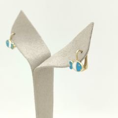 Mineli Balık Çocuk Küpe Altın – KP00836