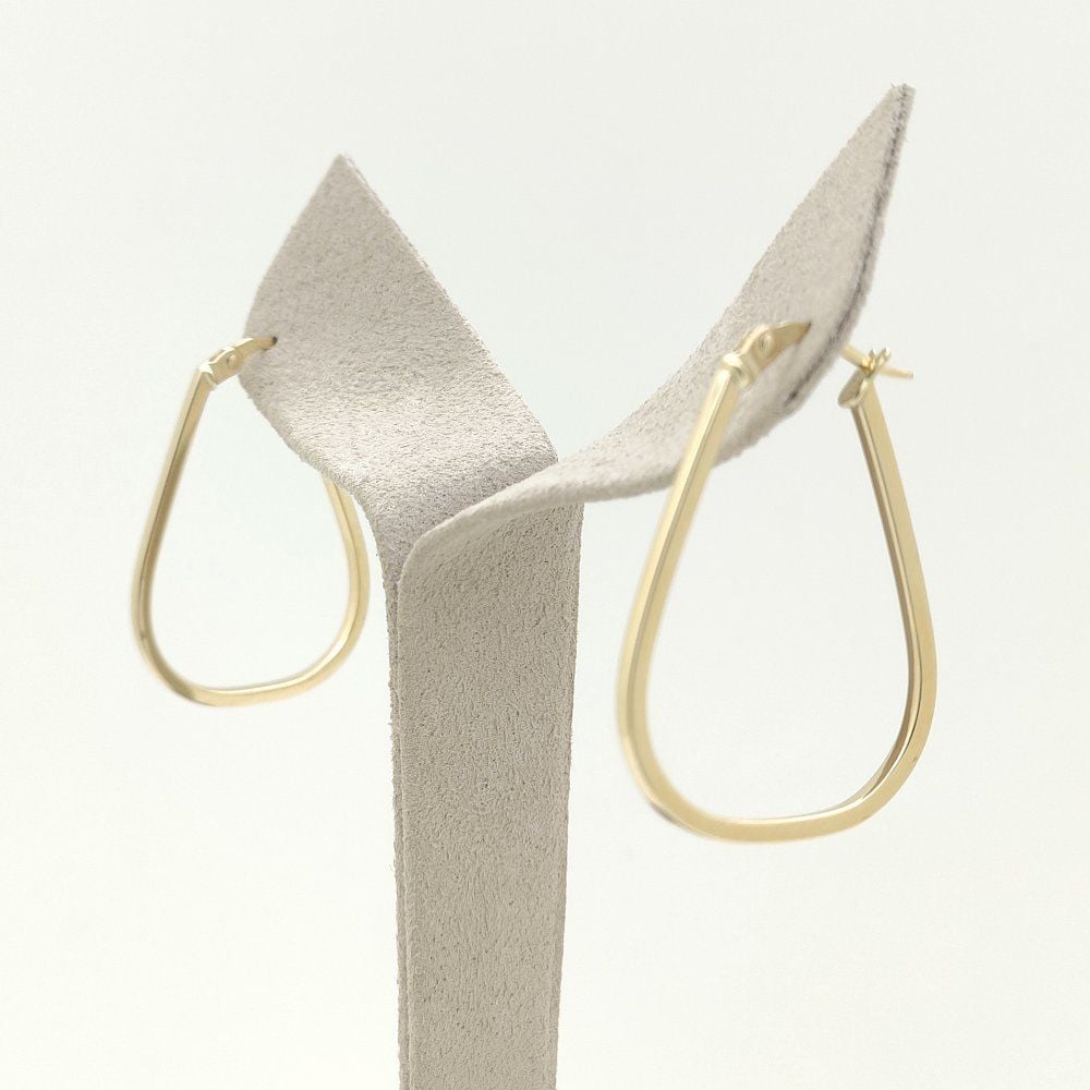 Oval Damla Halka Küpe – KP00826