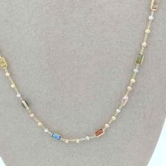 Renkli Baget Taşlı Kolye – KLY0938