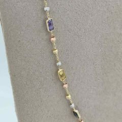 Renkli Baget Taşlı Kolye – KLY0938