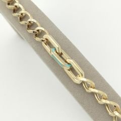 Mavi Mineli Zincir Bileklik - BLK0866