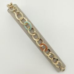 Renkli Mineli Zincir Bileklik - BLK0867