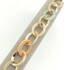 Renkli Mineli Zincir Bileklik - BLK0867