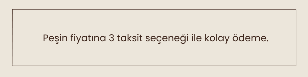 peşin fiyatına 3 taksit